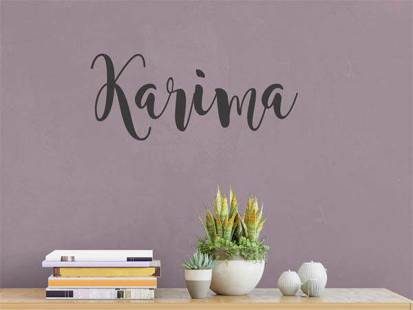 Wandtattoo Karima in Handschrift