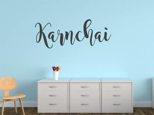 Wandtattoo Karnchai in Handschrift