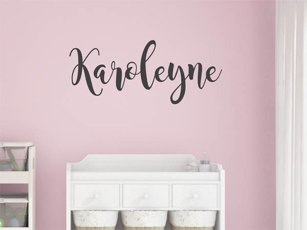 Wandtattoo Karoleyne in Handschrift