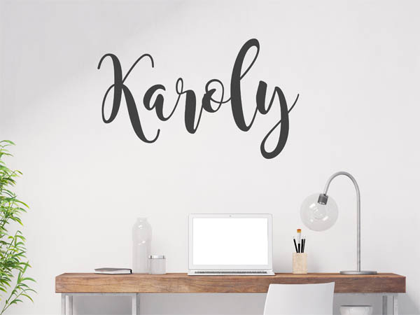 Wandtattoo Karoly in Handschrift