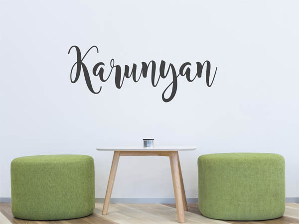 Wandtattoo Karunyan in Handschrift