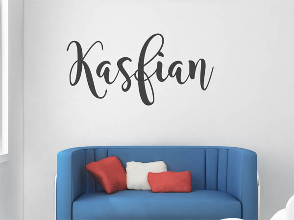 Wandtattoo Kasfian in Handschrift