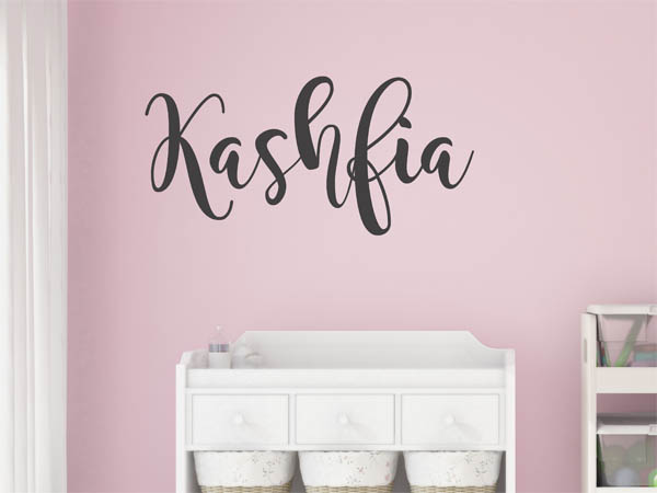 Wandtattoo Kashfia in Handschrift
