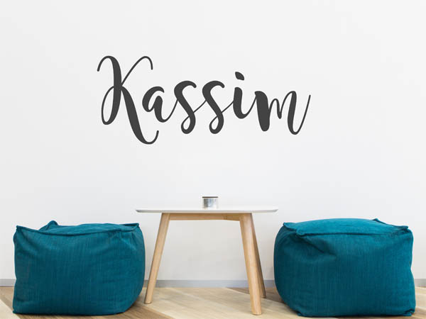Wandtattoo Kassim in Handschrift