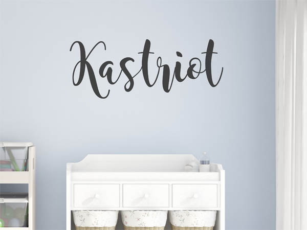 Wandtattoo Kastriot in Handschrift
