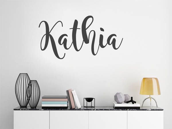 Wandtattoo Kathia in Handschrift