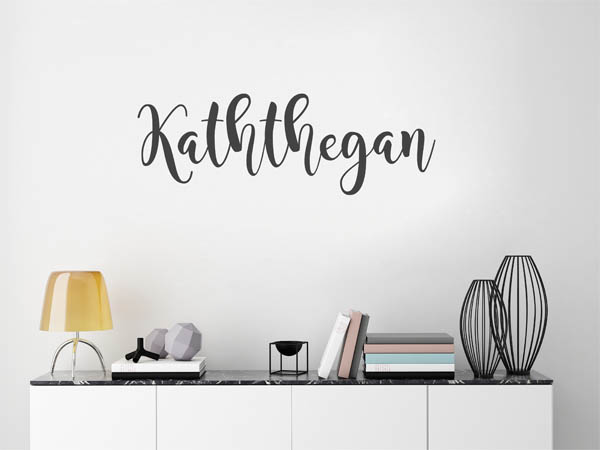 Wandtattoo Kaththegan in Handschrift