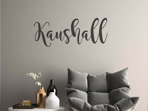 Wandtattoo Kaushall in Handschrift