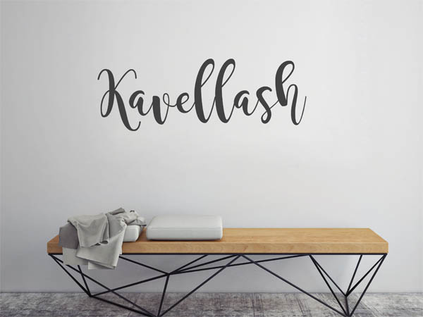 Wandtattoo Kavellash in Handschrift