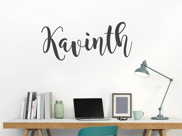 Wandtattoo Kavinth in Handschrift