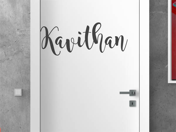 Wandtattoo Kavithan in Handschrift