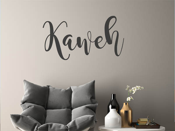 Wandtattoo Kaweh in Handschrift