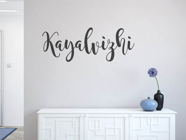 Wandtattoo Kayalvizhi in Handschrift