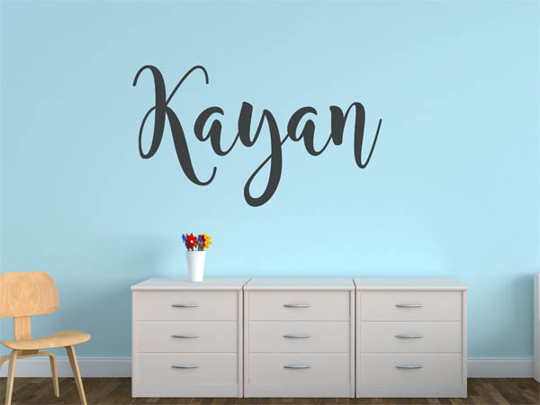 Wandtattoo Kayan in Handschrift