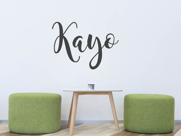 Wandtattoo Kayo in Handschrift