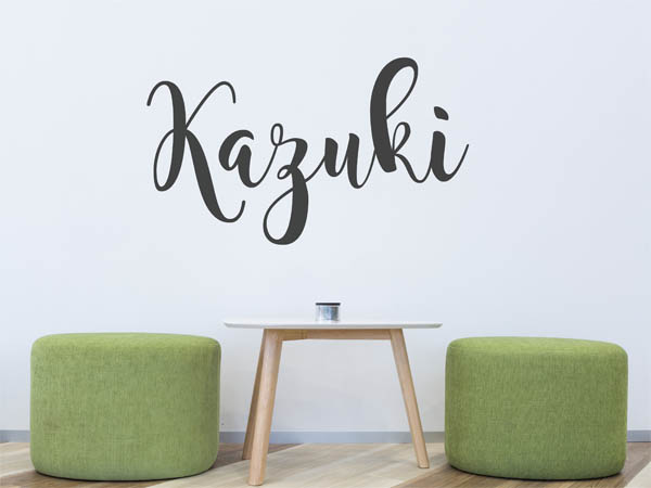 Wandtattoo Kazuki in Handschrift