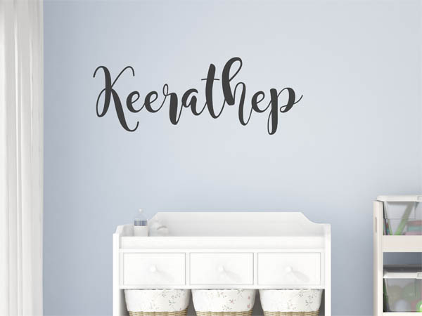 Wandtattoo Keerathep in Handschrift