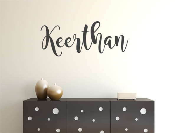 Wandtattoo Keerthan in Handschrift