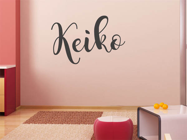 Wandtattoo Keiko in Handschrift