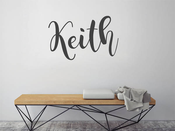 Wandtattoo Keith in Handschrift