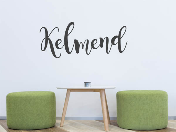Wandtattoo Kelmend in Handschrift