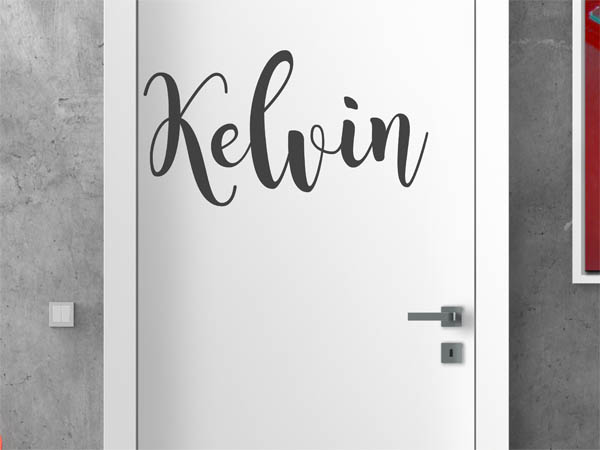 Wandtattoo Kelvin in Handschrift