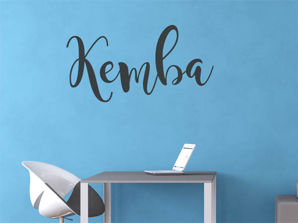 Wandtattoo Kemba in Handschrift