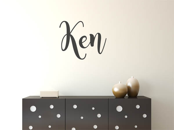 Wandtattoo Ken in Handschrift