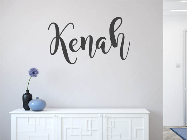 Wandtattoo Kenah in Handschrift