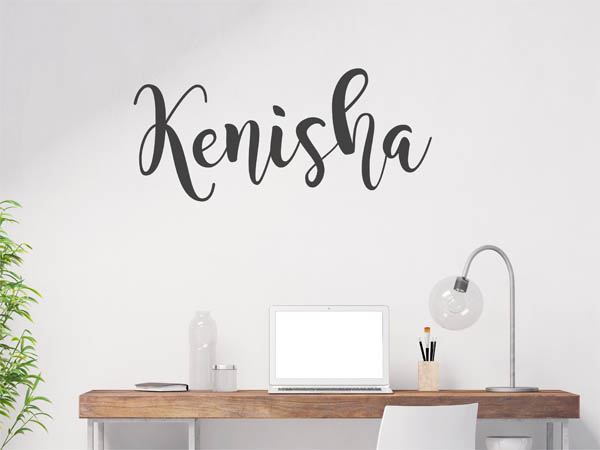 Wandtattoo Kenisha in Handschrift