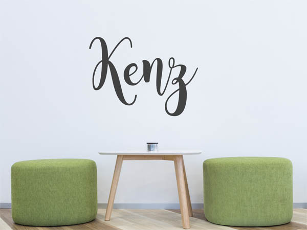 Wandtattoo Kenz in Handschrift