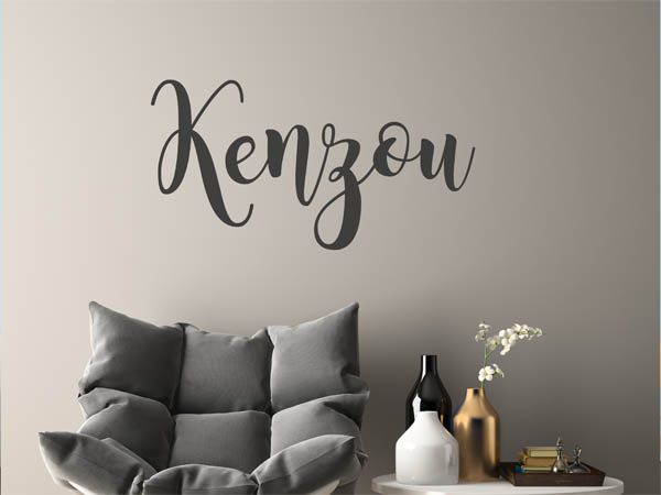 Wandtattoo Kenzou in Handschrift