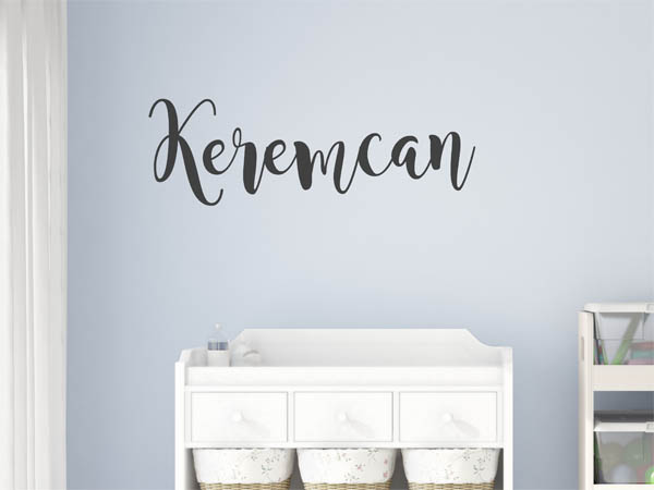 Wandtattoo Keremcan in Handschrift