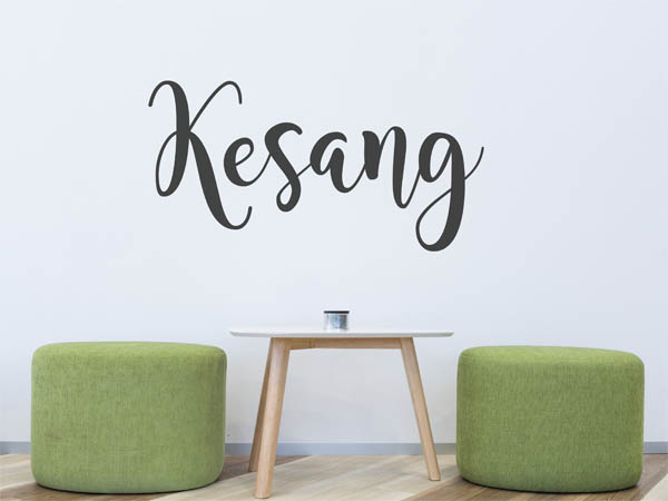 Wandtattoo Kesang in Handschrift