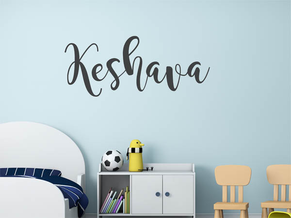 Wandtattoo Keshava in Handschrift