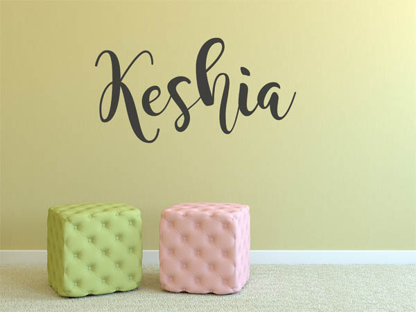 Wandtattoo Keshia in Handschrift