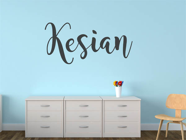 Wandtattoo Kesian in Handschrift