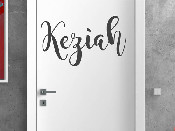 Wandtattoo Keziah in Handschrift