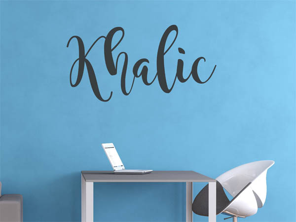 Wandtattoo Khalic in Handschrift