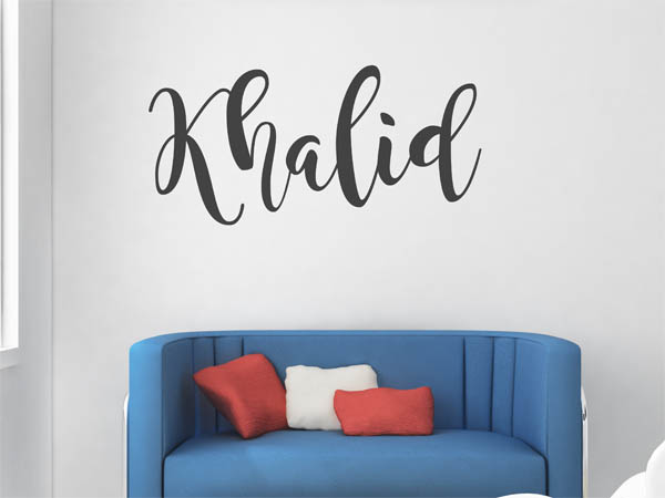 Wandtattoo Khalid in Handschrift