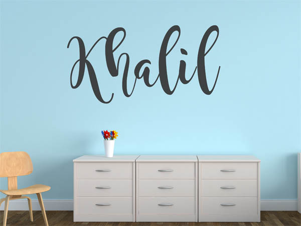 Wandtattoo Khalil in Handschrift