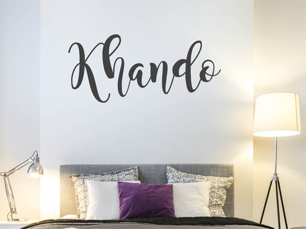Wandtattoo Khando in Handschrift