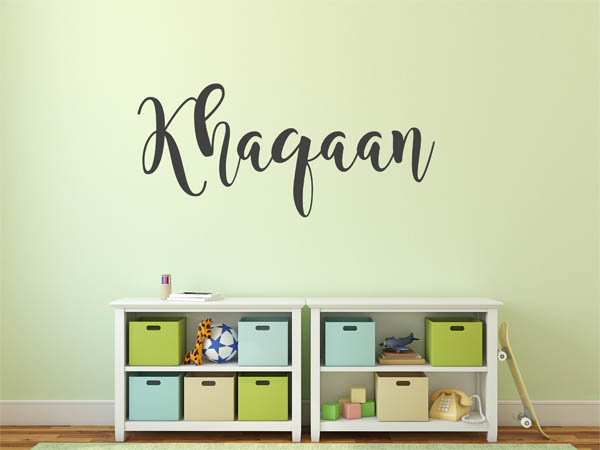 Wandtattoo Khaqaan in Handschrift