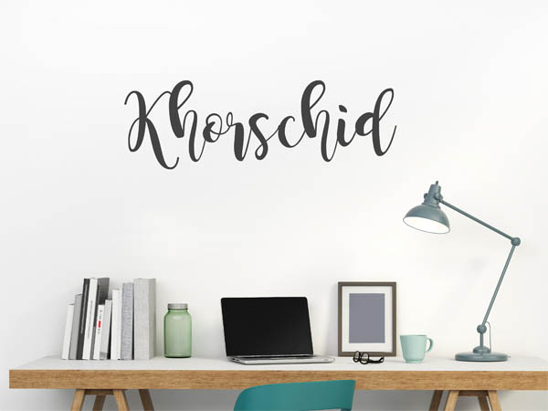 Wandtattoo Khorschid in Handschrift