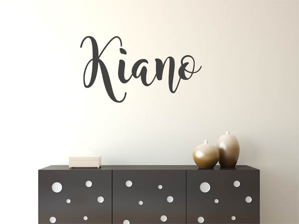 Wandtattoo Kiano in Handschrift