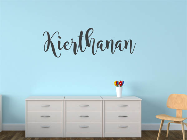 Wandtattoo Kierthanan in Handschrift