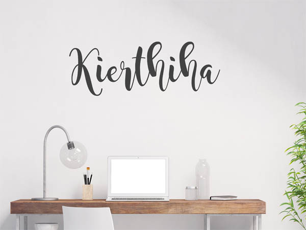 Wandtattoo Kierthiha in Handschrift