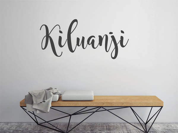 Wandtattoo Kiluanji in Handschrift