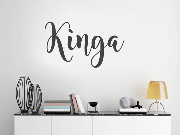 Wandtattoo Kinga in Handschrift