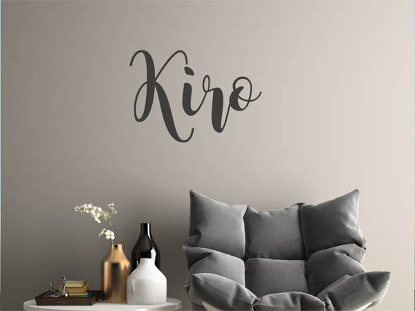 Wandtattoo Kiro in Handschrift